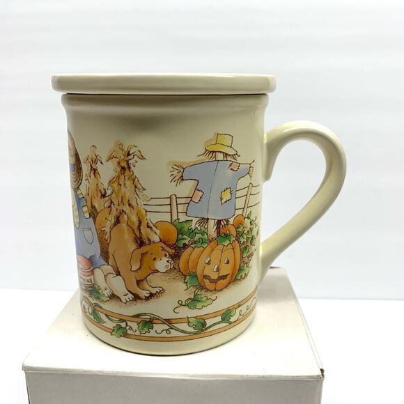 Vintage 1990 Watkins "Sharing is Fun" 6184 Cup 4 of 6 Coffee Mug & Coaster Set - Picture 6 of 13